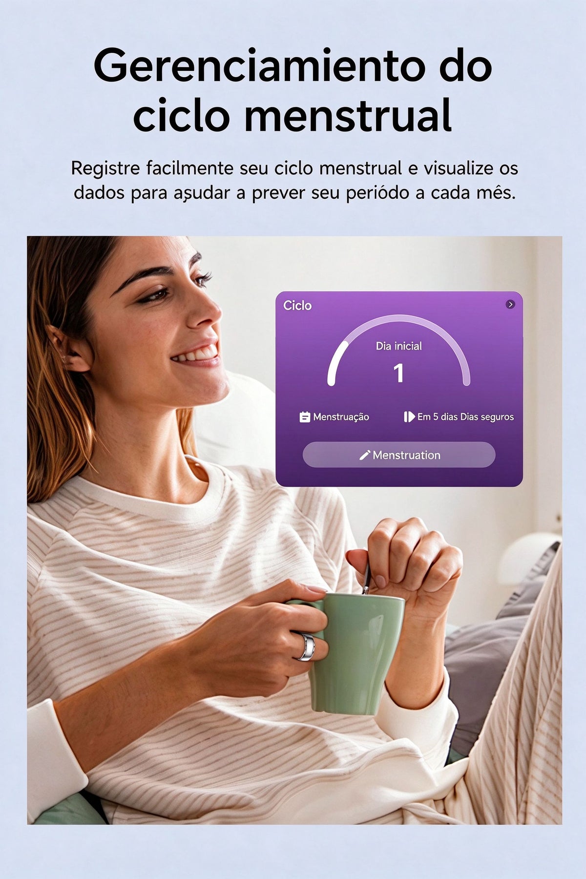 Anel Inteligente SY15 com Padrão de Futebol | Monitor de Saúde 24h, IP68, 100+ Modos Esportivos, Bateria de Longa Duração