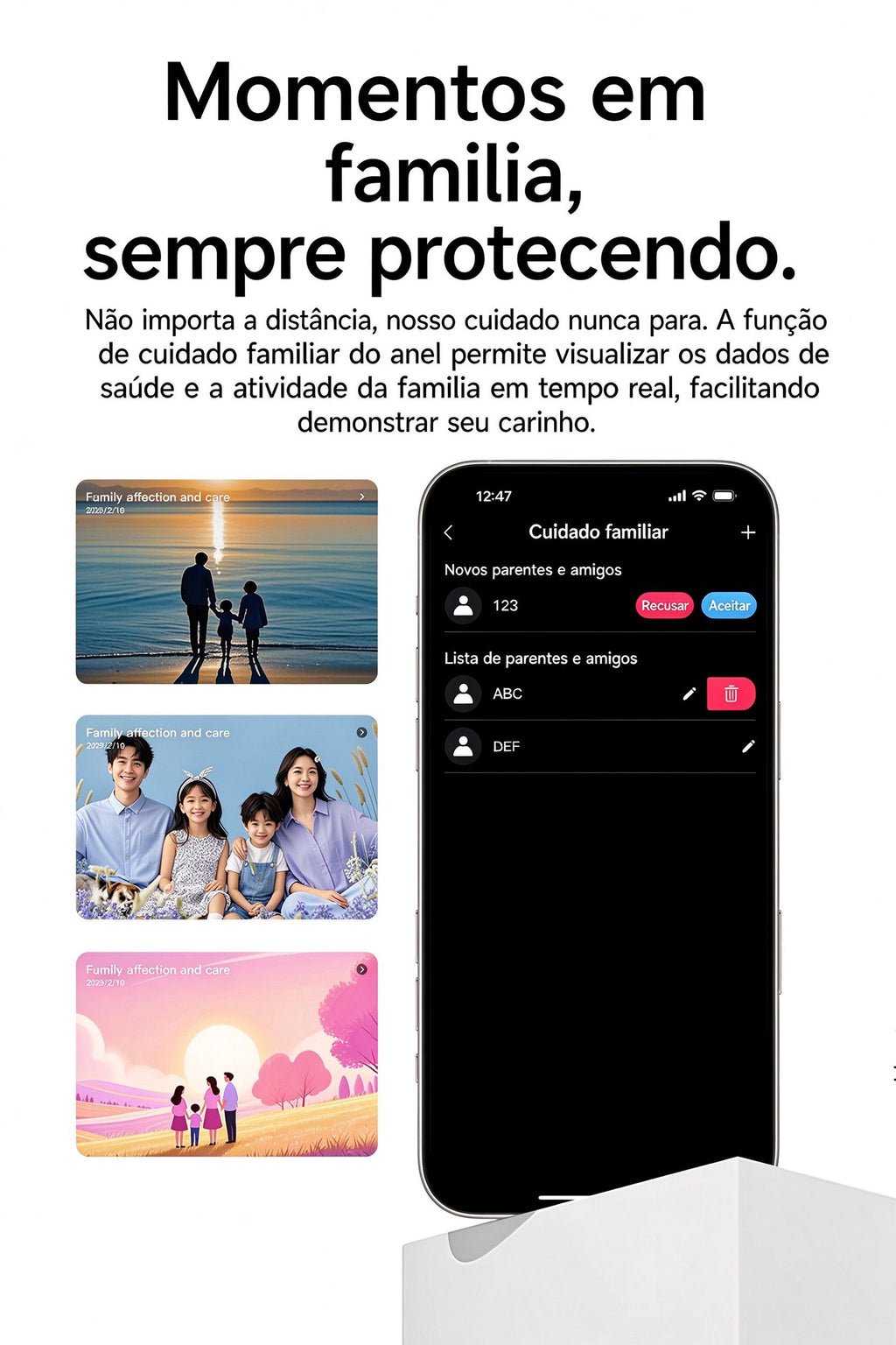 Anel Inteligente SY15 com Padrão de Futebol | Monitor de Saúde 24h, IP68, 100+ Modos Esportivos, Bateria de Longa Duração